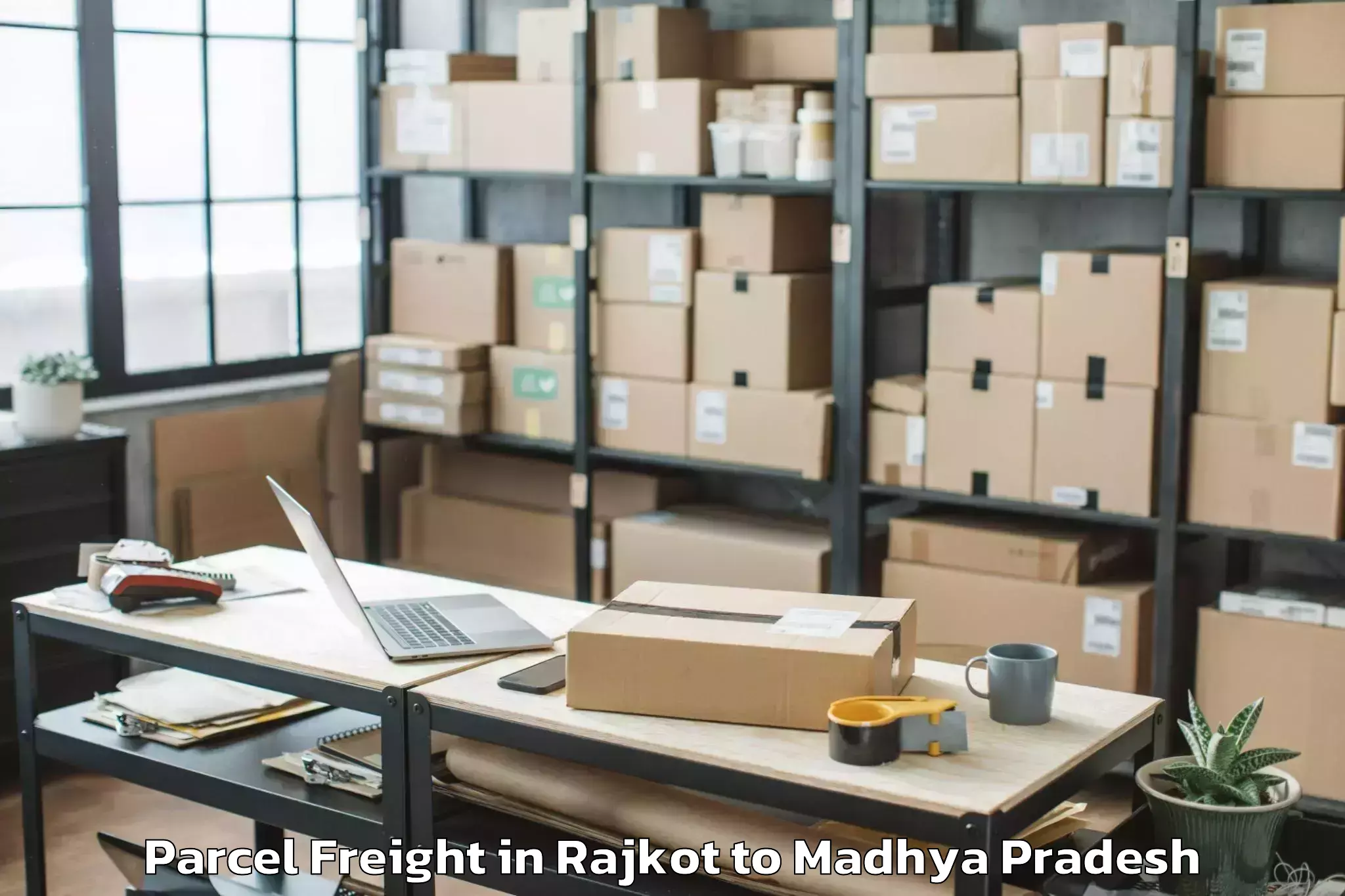 Book Rajkot to Bhel Bhopal Parcel Freight